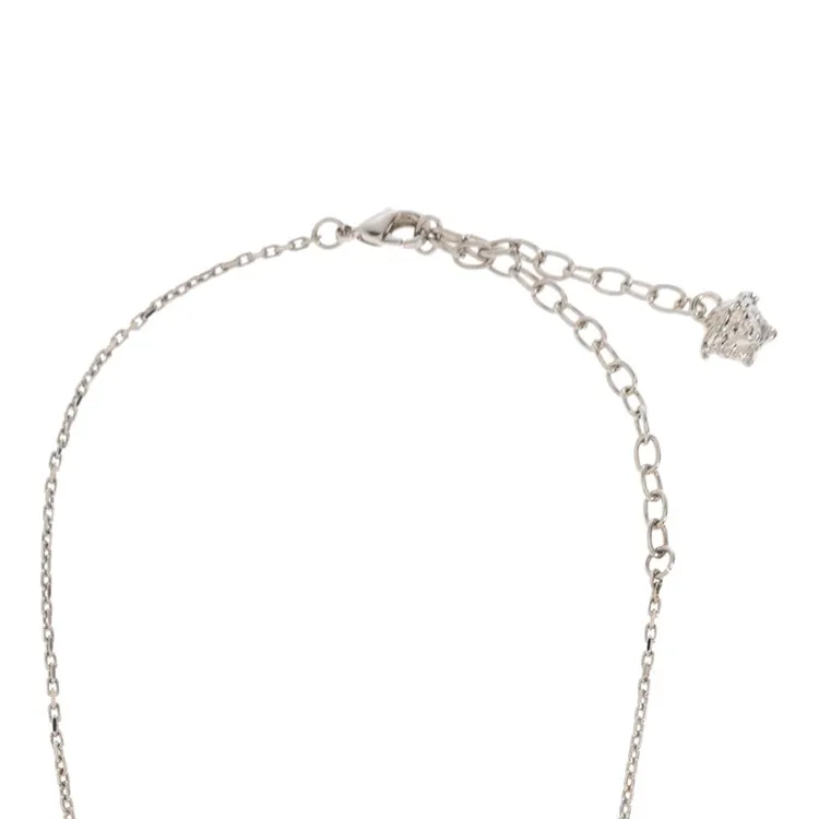 Medusa-Pendant Embellished Necklace-1