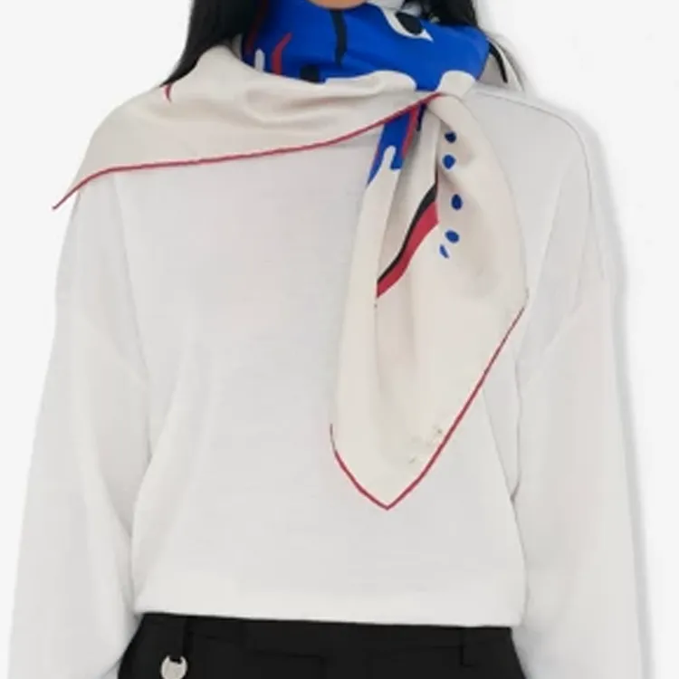 Burberry Mirrored Horse Silk Scarf-2