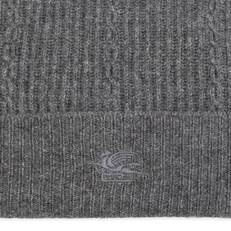 ETRO Logo Embroidered Knitted Beanie-2