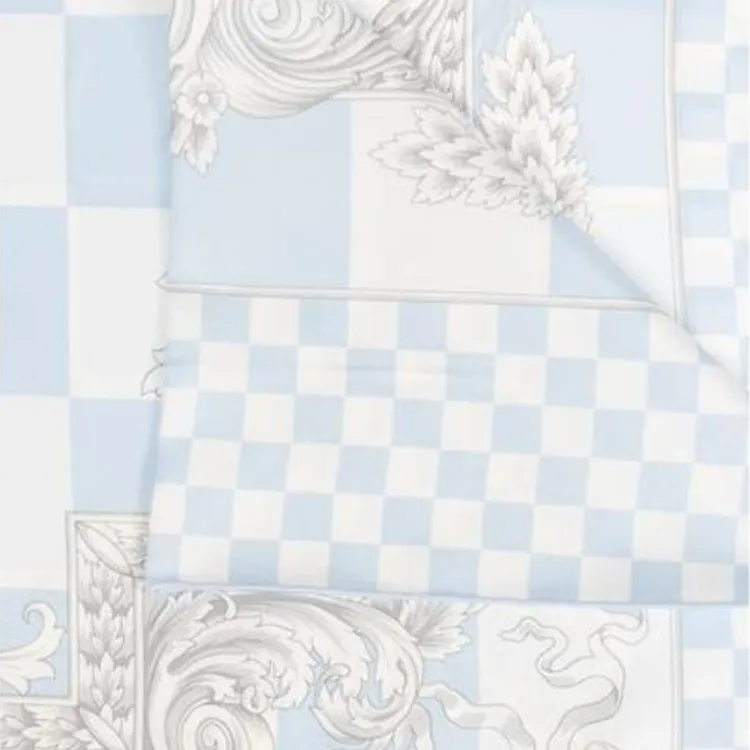 VERSACE Logo-Printed Square Shape Scarf-1