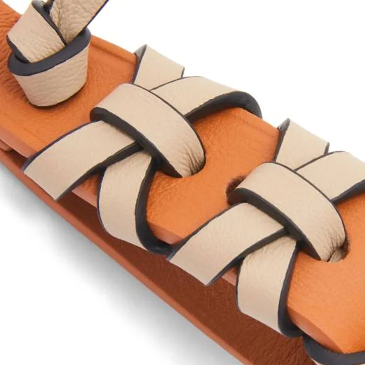 LOEWE Calfskin Keychains Unisex Orange-2