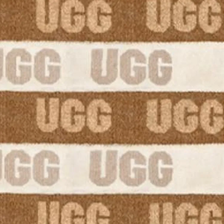 UGG Acrylic Knit Scarves Women's Brown-2