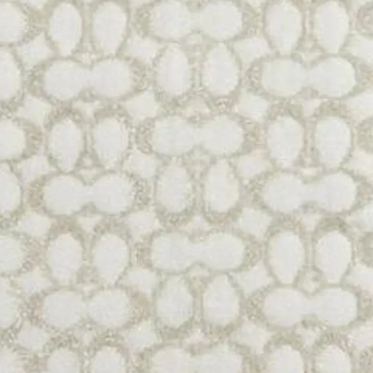 COACH Sheep Wool Knit Scarves Unisex White-2