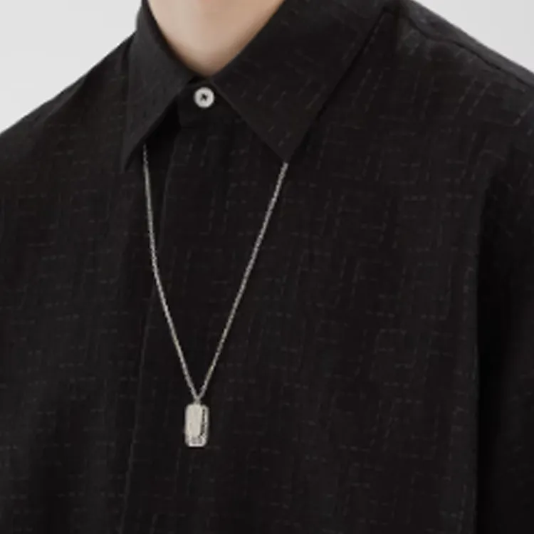 FENDI Hexagon Double Pendant Necklace-1