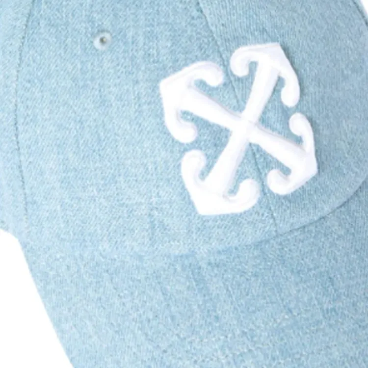 OFF WHITE Logo Embroidered Denim Cap-2