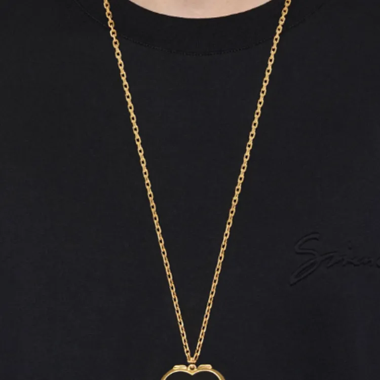 Givenchy Brass Necklaces Men's Black-2