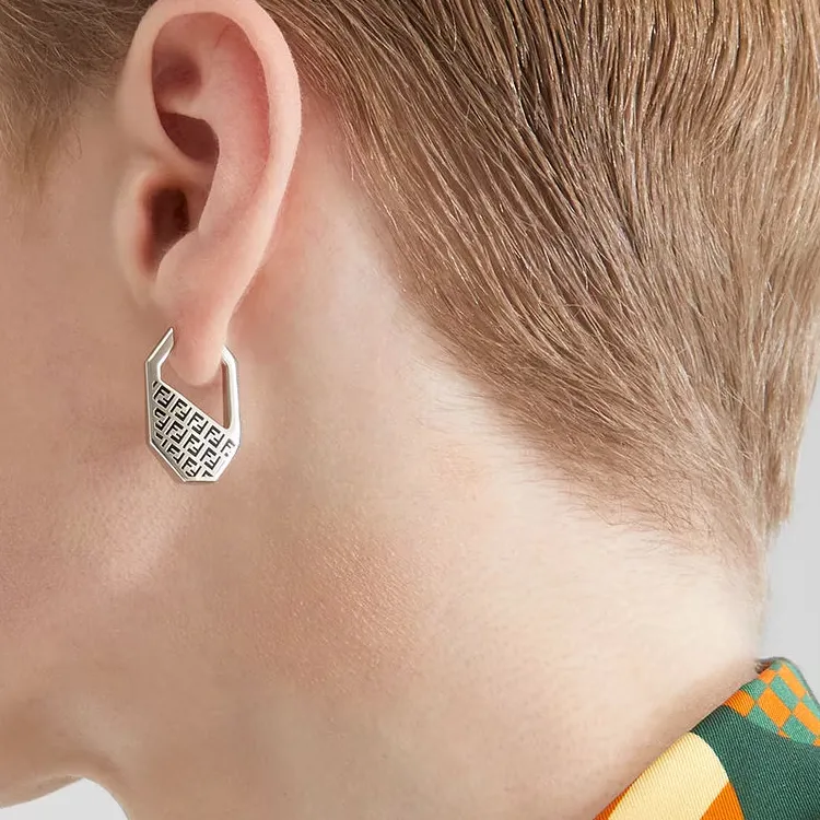 FENDI Hexagon Single Earring-2