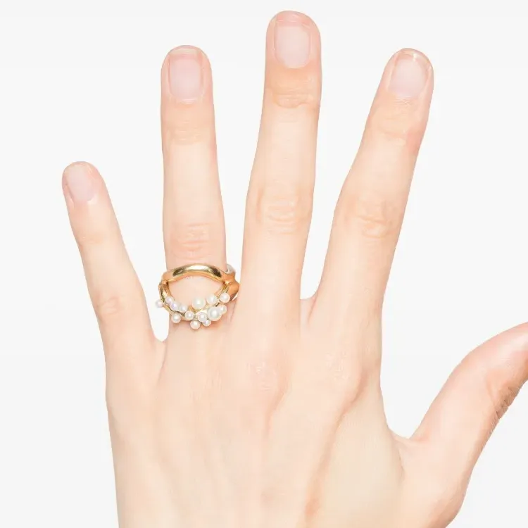 BEATRIZ PALACIOS Double Wave Ring-2