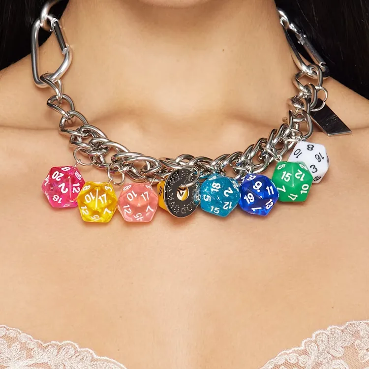CHOPOVA LOWENA Roll The Dice Necklace-1