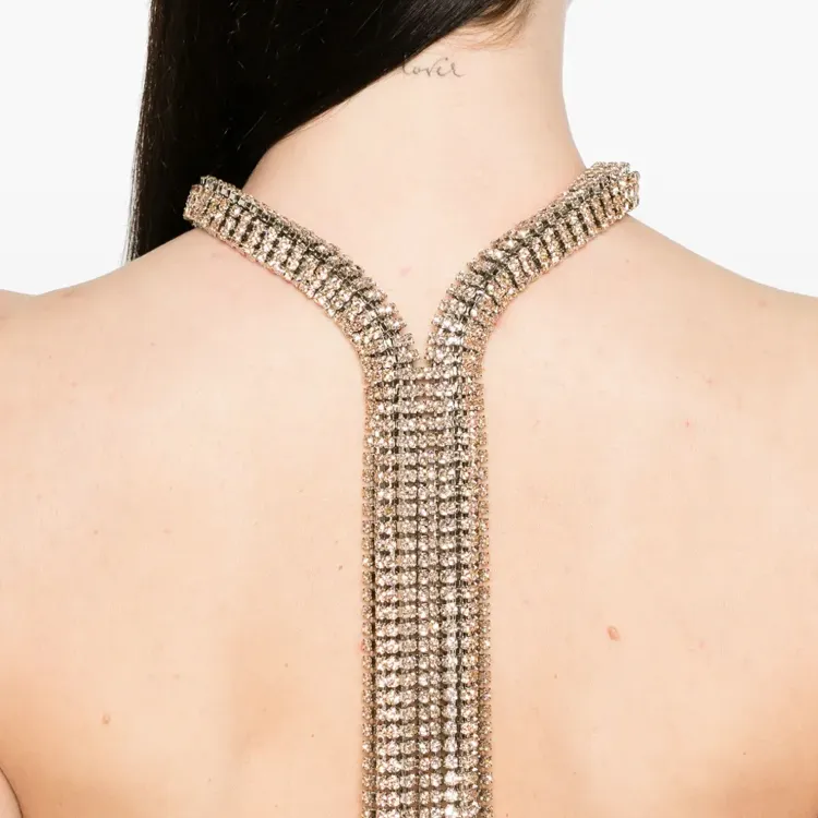 Paco Rabanne Rhinestone embellished Necklace-1