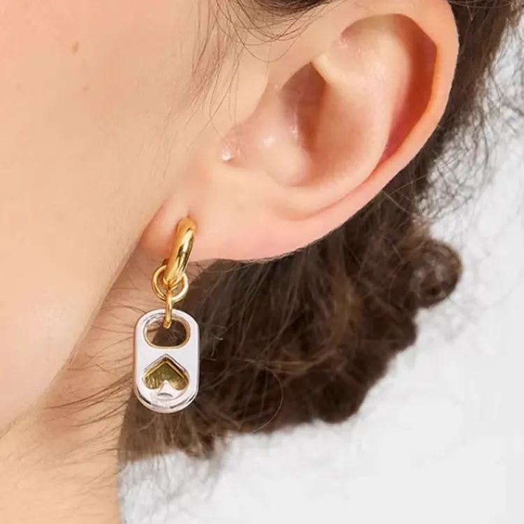 Kate Spade Copper Earrings Unisex Gold-2
