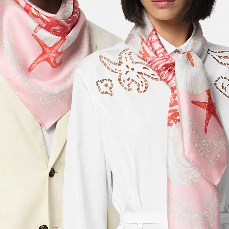 VERSACE Barocco Sea Silk Foulard-2
