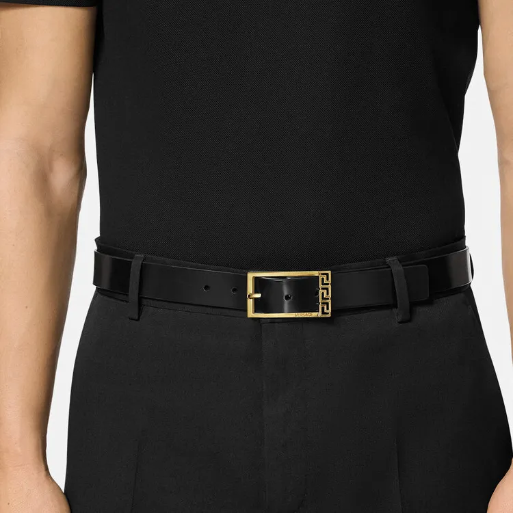 VERSACE Greca Leather Belt-3