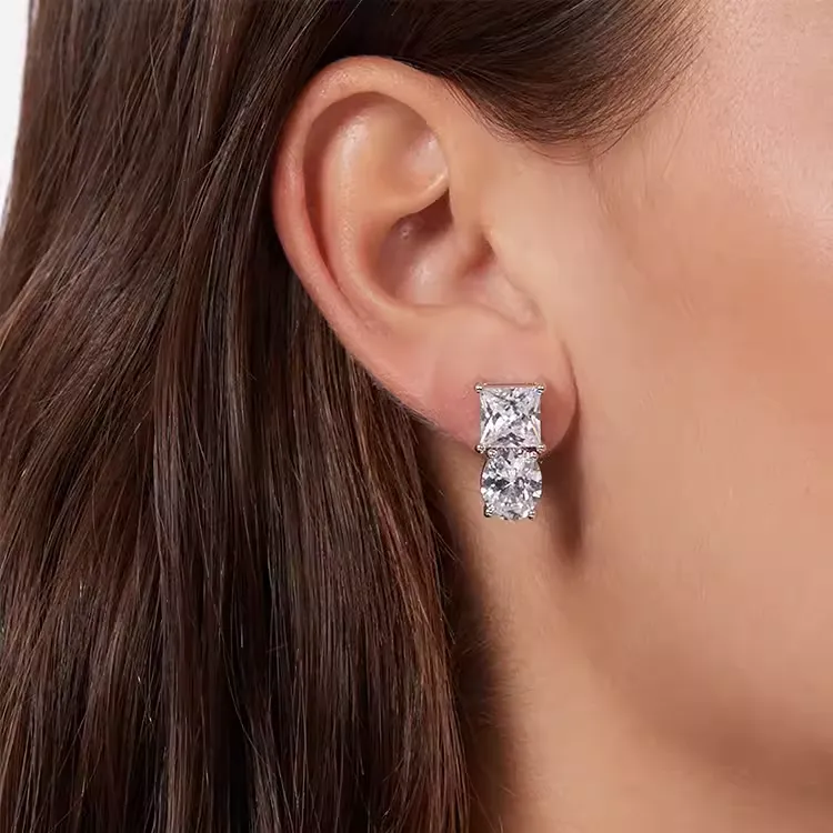 CHIARA FERRAGNI Alloy With Zircon Earrings Women's Silver-3
