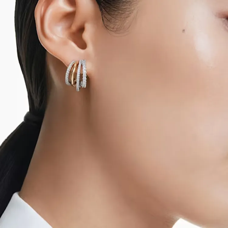 Swarovski Hyperbola Hoop Earrings-4