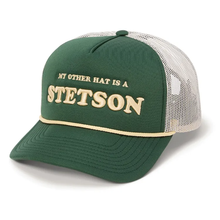 STETSON Polyester Baseball Caps Unisex Green-1