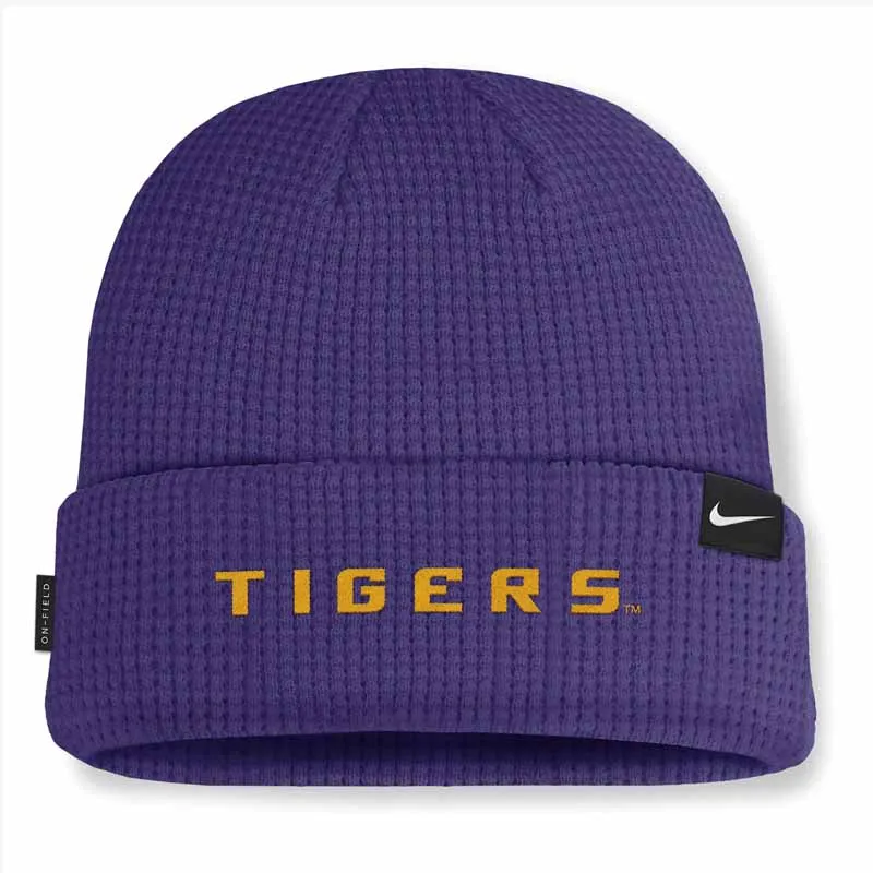Nike Lsu Tigers Sideline Terra Men's Nike College Cuffed Beanie-1