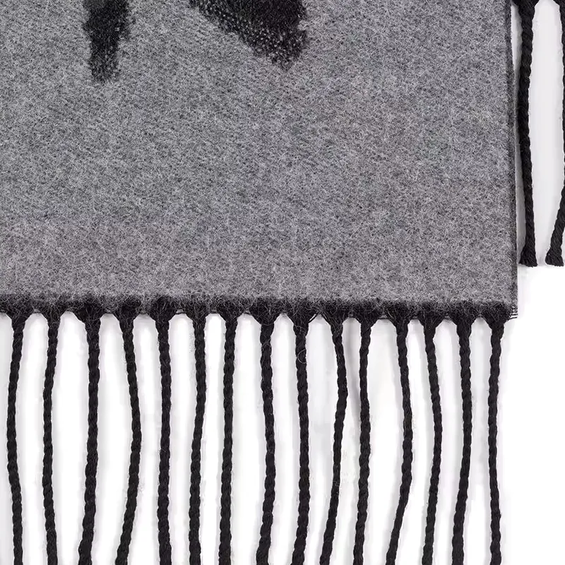 Paul Smith Acrylic Knit Scarves Men's Gray-1