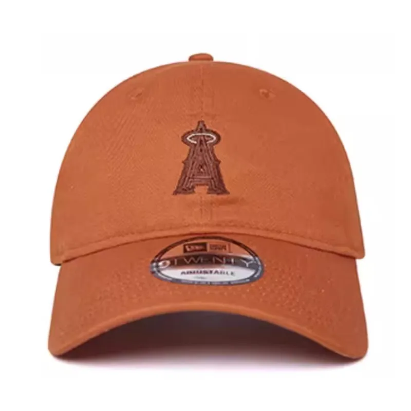 New Era Cotton Baseball Caps Unisex Orange-1