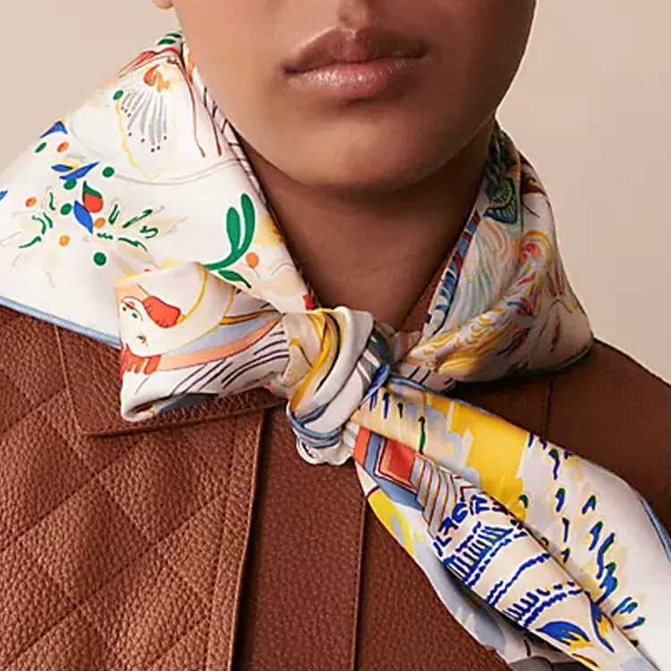 HERMES Silk Scarves Women's Multicolor-1