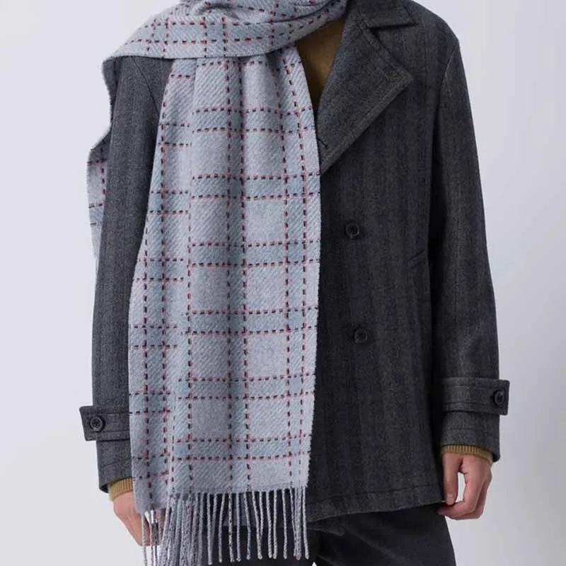 ERDOS Knit Scarves Men's Vibrant Orange/Warm Sand-2