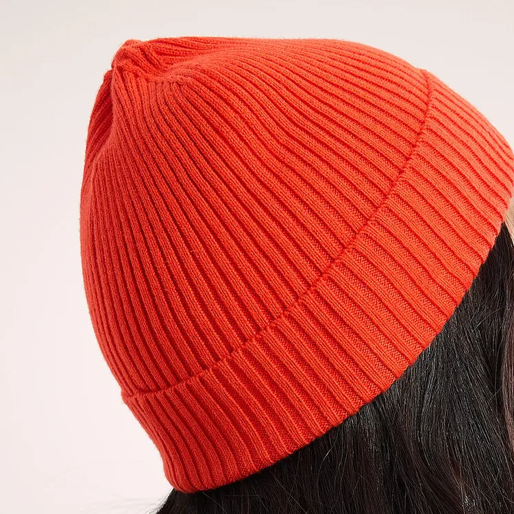 Arcteryx Cotton Polyester Beanies Unisex Orange Red-1