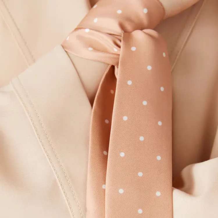 Loro Piana Mulberry Silk Scarves Women's Pink Sand-1