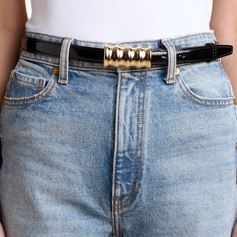 KHAITE The Small Julius Leather Belt-2