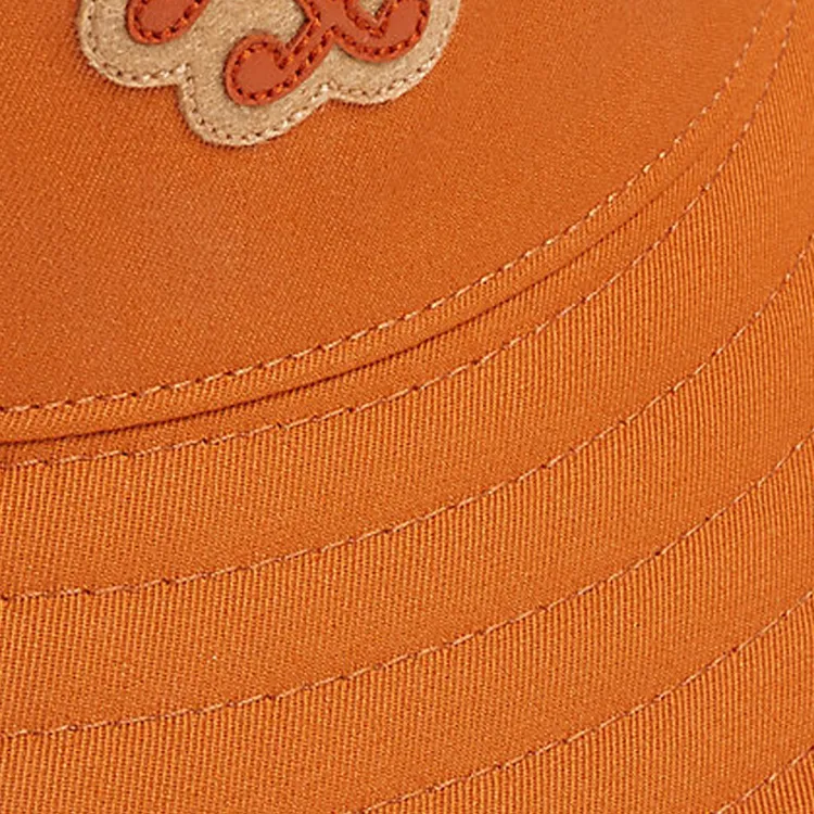 HERMES Cotton Bucket Hats Women's Orange-2