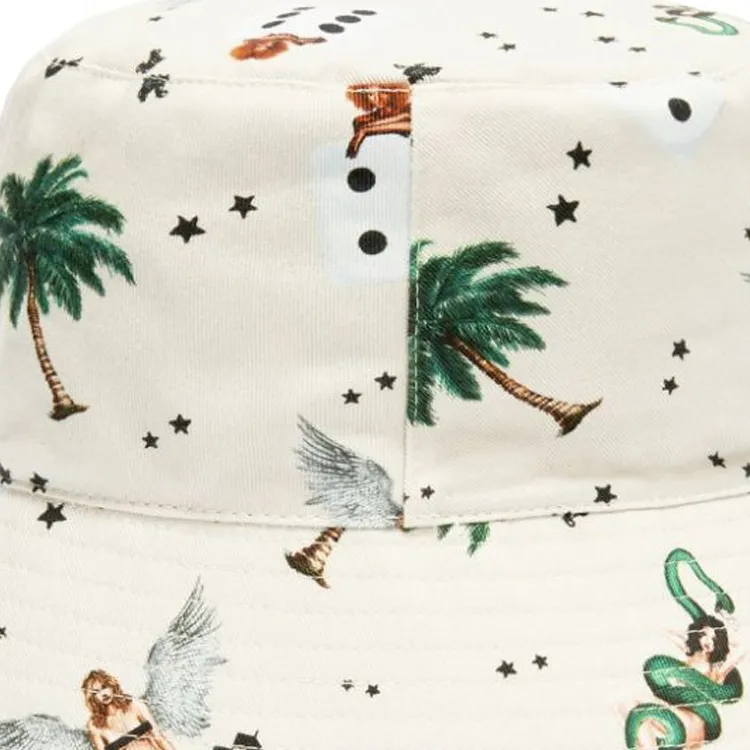 PALM ANGELS Pin up Bucket Hat-2