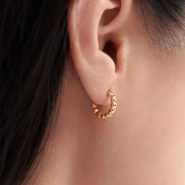 Monica Vinader Corda Huggie Earrings-1