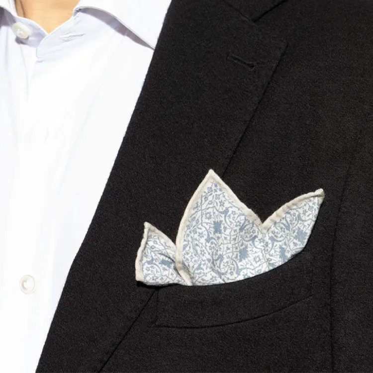 Eleventy Patterned Pocket Square-2