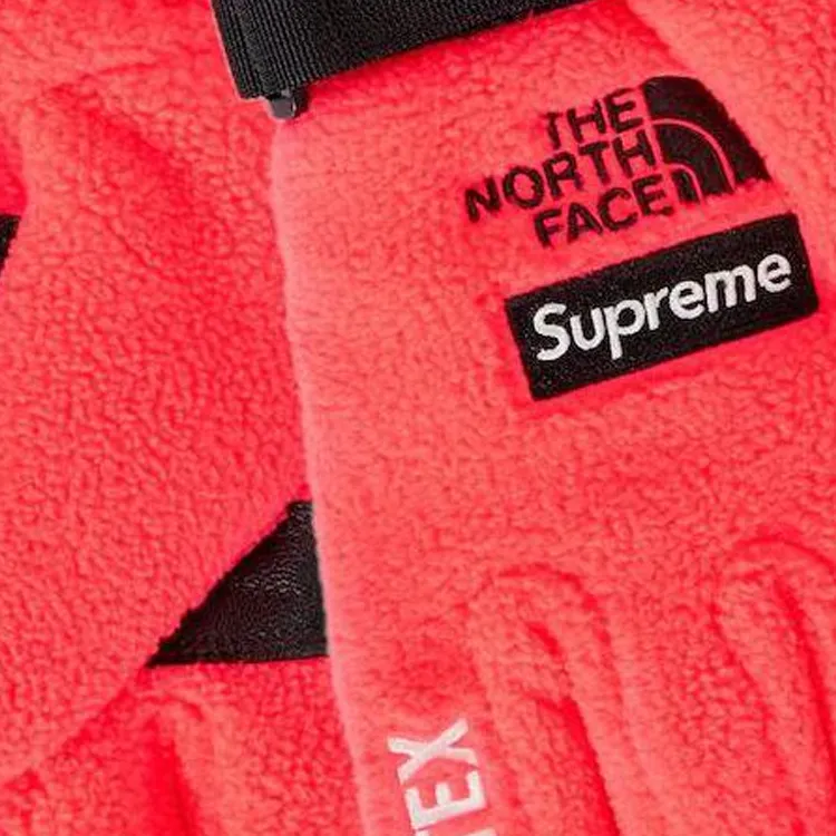Supreme Wool Knit Gloves Unisex Red-2