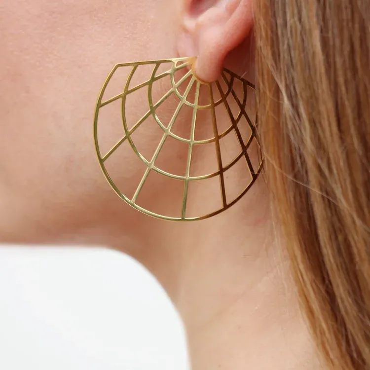 ANARTXY Surgical Steel Earrings Women's Gold/Silver-3