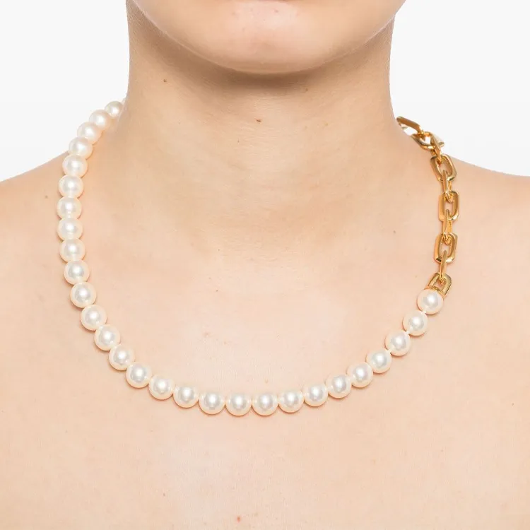 AMBUSH Pearl Chain Detail Necklace-2