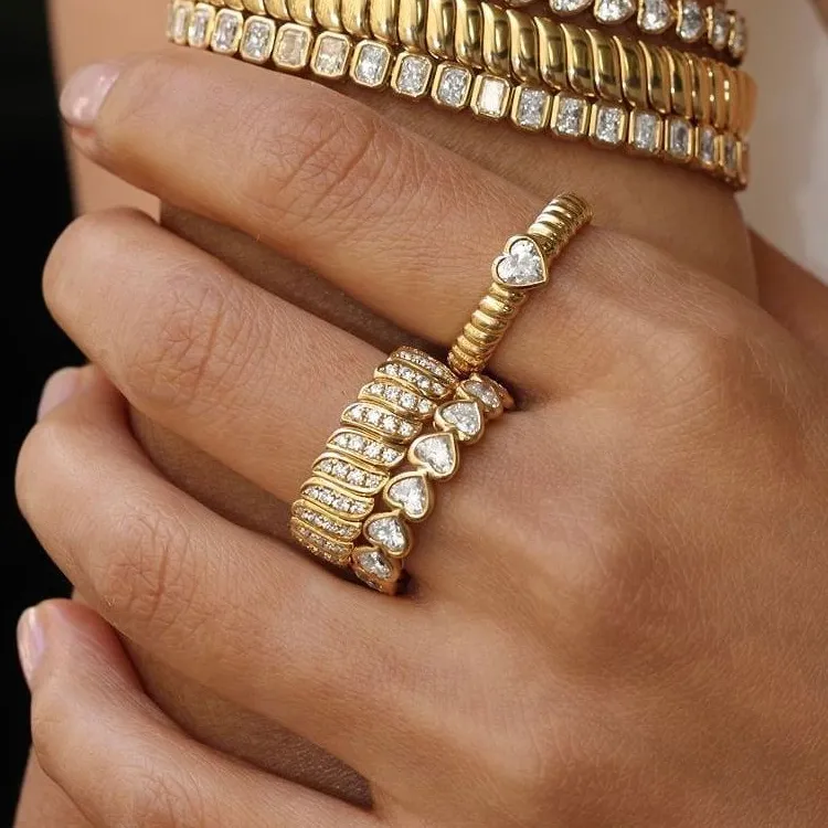 Anita Ko 18kt Yellow Gold Zoe Diamond Ring-2