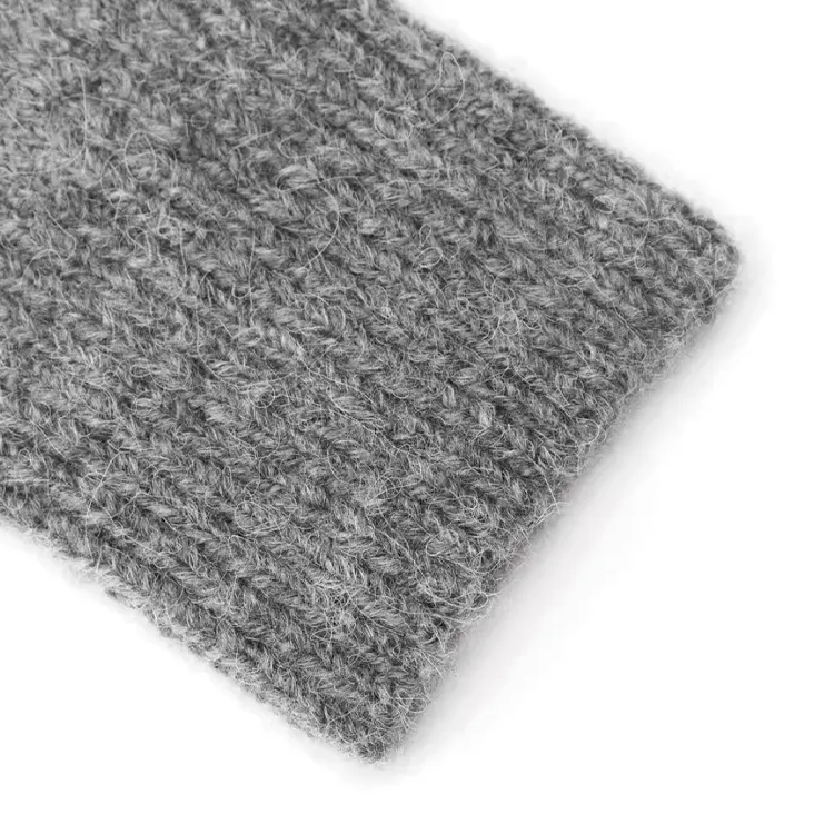 ZARA Polyester Knit Gloves Women's Gray-2