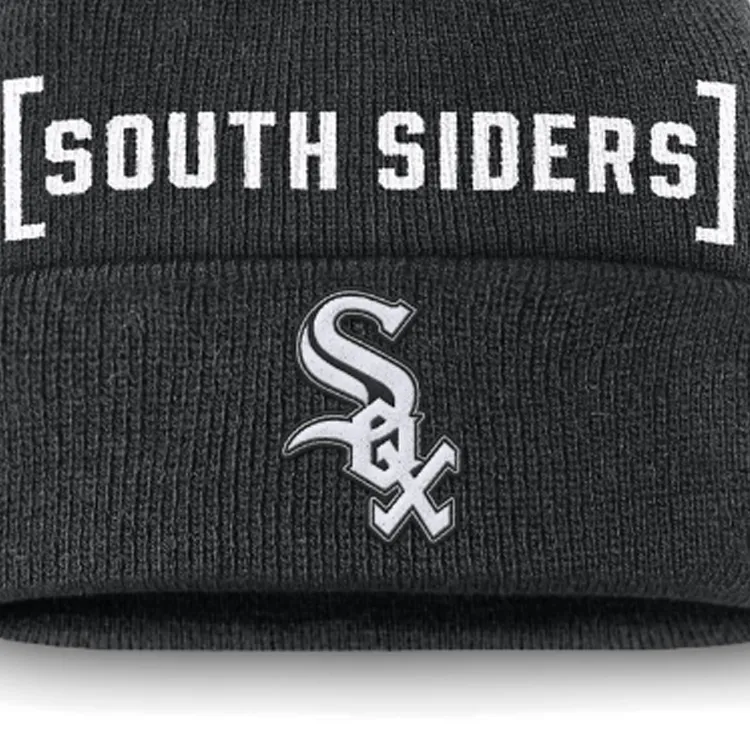 Nike Chicago White Sox Hometown Peak Men's Nike Mlb Cuffed Pom Beanie-2