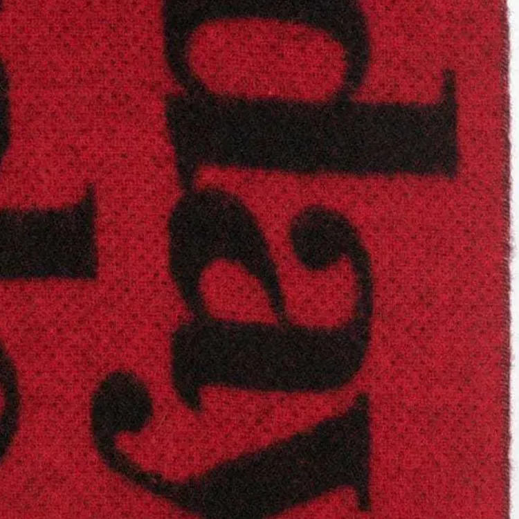 GANNI Fringed Wool Scarf-1