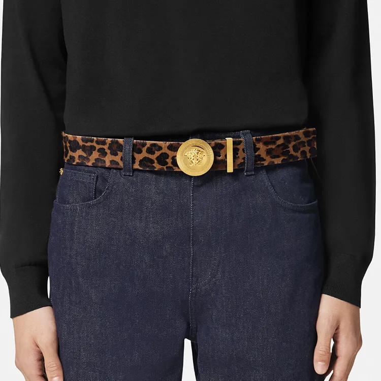VERSACE Medusa Biggie Leopard print Belt-2