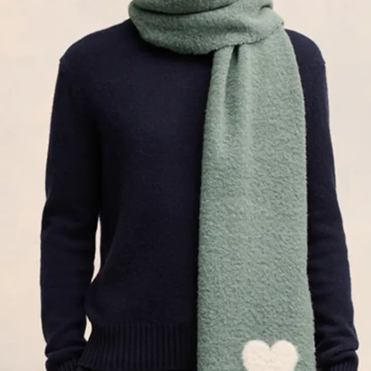 AMIPARIS Oversized Logo embroidered Scarf-2