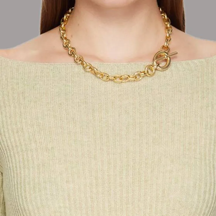 Laura Lombardi Portrait Round-link Chain Necklace-2
