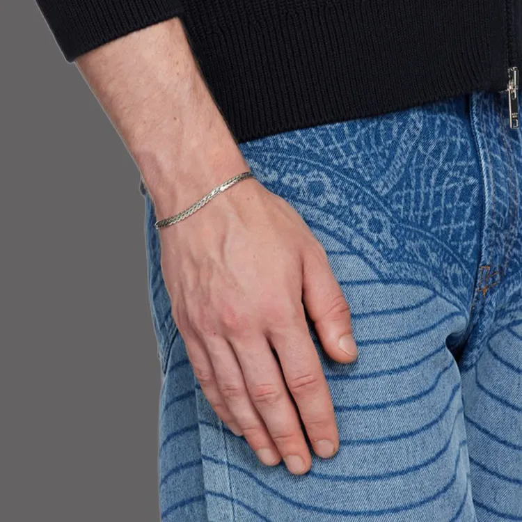 EMANUELE BICOCCHI 925 Sterling Silver Bracelets Men's Silver-2