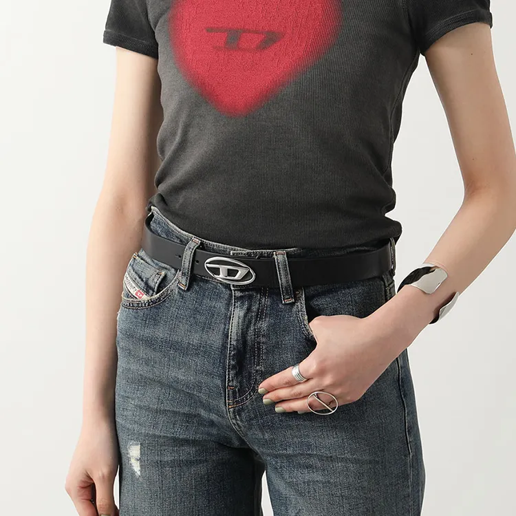 DIESEL 1DR Logo-buckle Belt-2