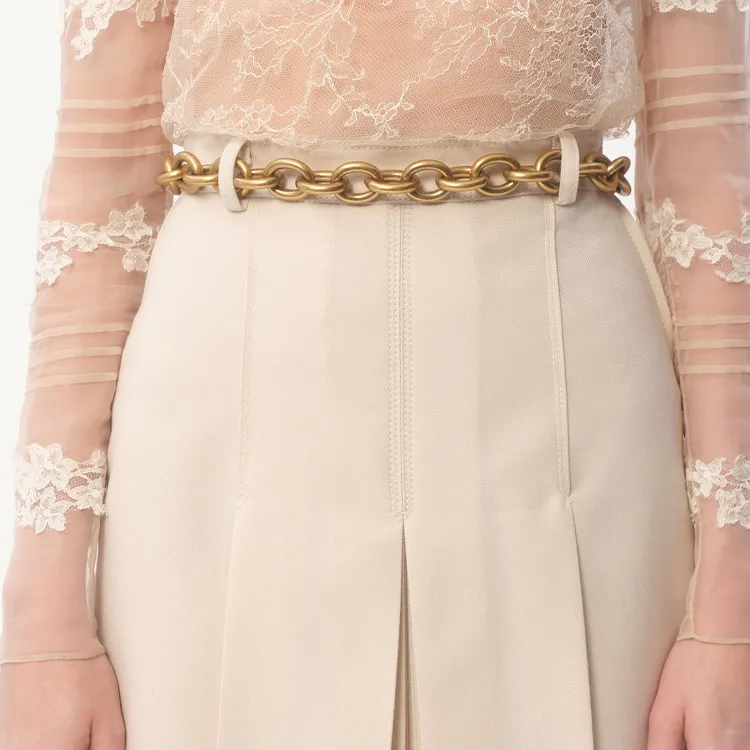 Valentino Brass Waist Chains Women's Gold -2