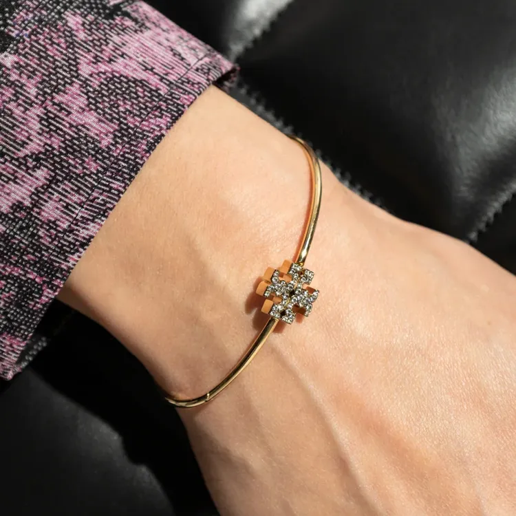 TORY BURCH Logo Embellished Bracelet-3