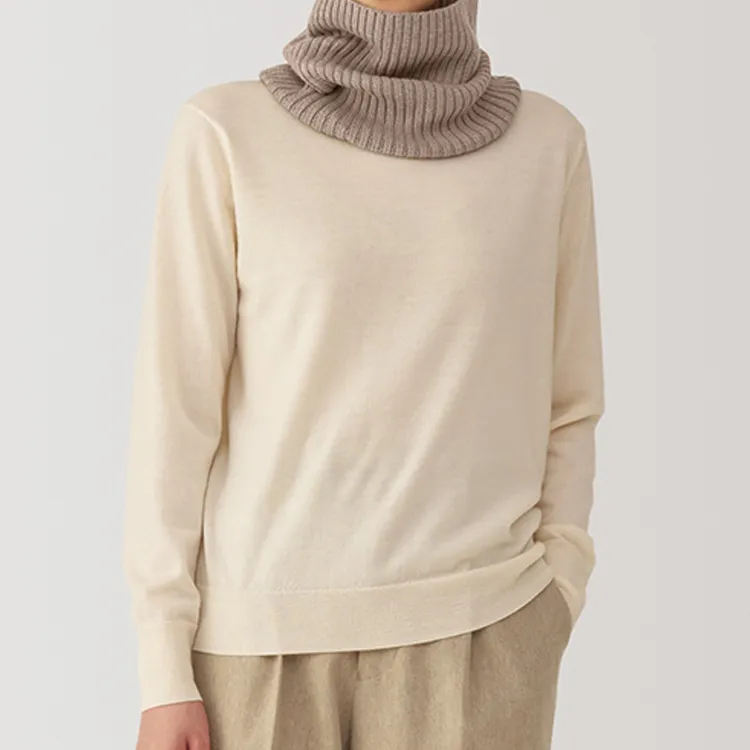 MUJI Sheep Wool Scarves Unisex Multicolor-3