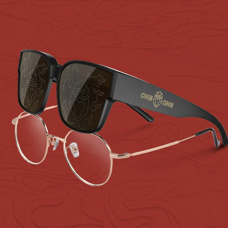 One One Irregular Shape Sunglasses Unisex-5