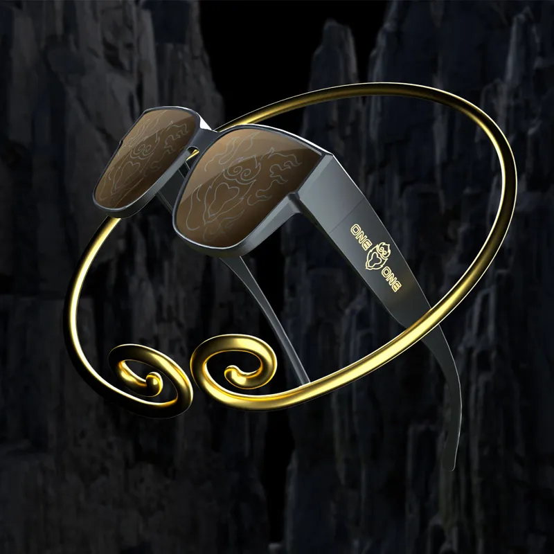 One One Irregular Shape Sunglasses Unisex-4