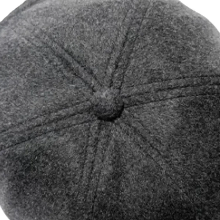 UNIQLO Sheep Wool, Polyester, Artificial Leather Baseball Caps Unisex Black/Dark Gray-4